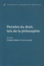 PENSEES DU DROIT, LOIS DE LA PHILOSOPHIE. EN L'HONNEUR DE GUY HAARSCHER