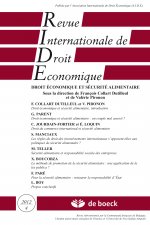 REVUE INTERNATIONALE DE DROIT ECONOMIQUE 2012/4