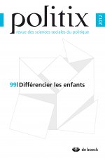 POLITIX 2012/3 N.99 DIFFERENCIER LES ENFANTS