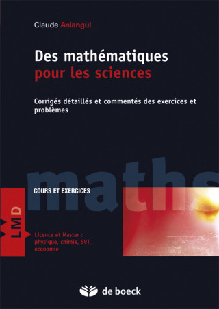 Des mathématiques pour les sciences 2