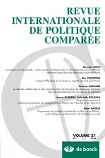 REVUE INTERNATIONALE DE POLITIQUE COMPAREE 2014/1