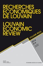 RECHERCHES ECONOMIQUES DE LOUVAIN 2014/4 VOLUME 80