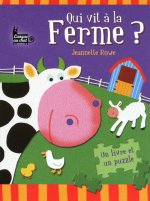 Qui vit à la ferme ? un livre et un puzzle