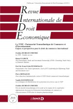 Revue internationale de droit économique 2016/4 - Le TTIP - Partenariat Transatlantique de Commerce