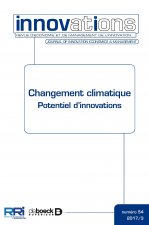 Innovations 2017/3 - 54 - Changement climatique. Potentiel d’innovations