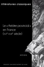 LE THÉÂTRE PROVINCIAL EN FRANCE