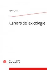 Cahiers de lexicologie