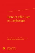 Liste et effet liste en littérature