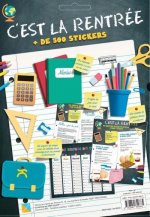 C'est la Rentrée + 500 stickers + 20 étiquettes scolaires