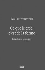 ROY LICHTENSTEIN - CE QUE JE CREE C'EST DE LA FORME