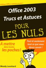 Office 2003 Trucs et Astuces Poche Pour les nuls