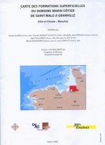 Carte des formations superficielles du domaine marin côtier de Saint-Malo à Granville