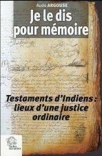 Je le dis pour mémoire