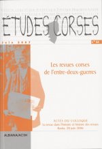 Études corses n° 64 : Les revues corses de l'entre-deux-guerres - Actes du Colloque La revue dans l'
