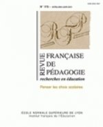 REVUE FRANCAISE DE PEDAGOGIE, N  175/2011. PENSER LES CHOIX SCOLAIRES
