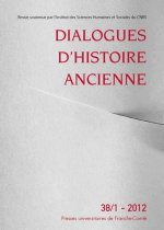 DIALOGUES D'HISTOIRE ANCIENNE, N  38/1 - 2012