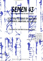SEMEN, N  43. LE RITUEL POLITIQUE EN DISCOURS