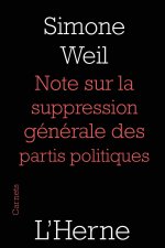 notes sur la suppression generale des partis politiques