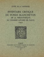 Inventaire critique du fonds Blancheton