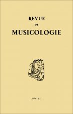 Revue de musicologie tome 25/2 (1943)