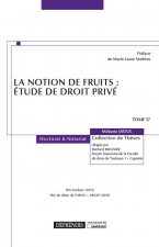 LA NOTION DE FRUITS : ETUDE DE DROIT PRIVE