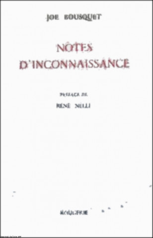 NOTES D'INCONNAISSANCE