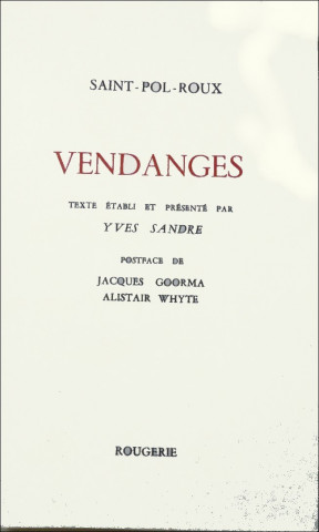 VENDANGES