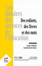 DES ENFANTS DES LIVRES ET DES MOTS DOSSIERS DES SCIENCES DE L EDUCATION 1
