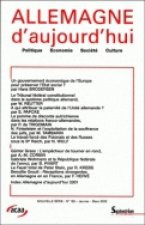 ALLEMAGNE D'AUJOURD'HUI, N 159/JANVIER-MARS 2002. UN GOUVERNEMENT ECO NOMIQUE DE L'EUROPE POUR PRESE