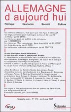 Allemagne d''aujourd''hui, n°172/avril - juin 2005