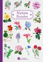 Petit carnet  de notes, notes florales