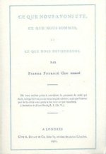 Ce que nous avons été, ce que nous sommes, et ce que nous deviendrons