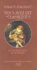 Vous avez dit classique