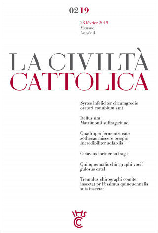 LA CIVILTA CATTOLICA - FEVRIER 2019