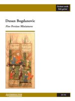 FIVE PERSIAN MINIATURES GUITARE