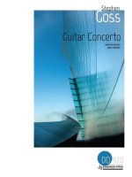 GUITAR CONCERTO (PIANO REDUCTION) ORCHESTRE-PARTITION+PARTIES SEPAREES