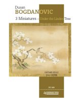 3 MINIATURES - UNDER THE LINDEN TREE GUITARE