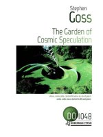 THE GARDEN OF COSMIC SPECULATION