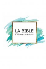 BIBLE FEMME A SON ECOUTE AQUA & OR (couverture rigide)