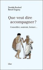 Que veut dire accompagner ? Conseiller, soutenir, former...