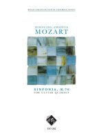 SINFONIA, K. 76 GUITARES-PARTITION+PARTIES SEPAREES