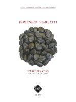 TWO SONATAS, K. 87, K. 46 GUITARES-PARTITION+PARTIES SEPAREES