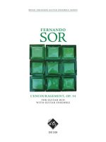 L'ENCOURAGEMENT, OPUS 34 -PARTITION+PARTIES SEPAREES
