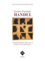 CONCERTO GROSSO, OPUS 6, NO. 3 GUITARES-PARTITION+PARTIES SEPAREES
