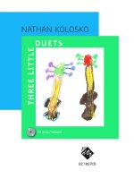 THREE LITTLE DUETS, CD INCL.  +CD