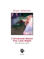 I DREAMED ABOUT YOU LAST NIGHT GUITARE