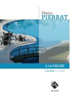 A LA PISCINE -PARTITION+PARTIES SEPAREES