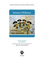 WORLD TOUR - JAMMUS AFRIKANUS - ZIMBABWE GUITARES-PARTITION+PARTIES SEPAREES