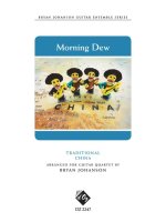 WORLD TOUR - MORNING DEW - CHINA GUITARES-PARTITION+PARTIES SEPAREES