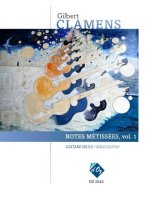 NOTES METISSEES. VOL. 1 GUITARE